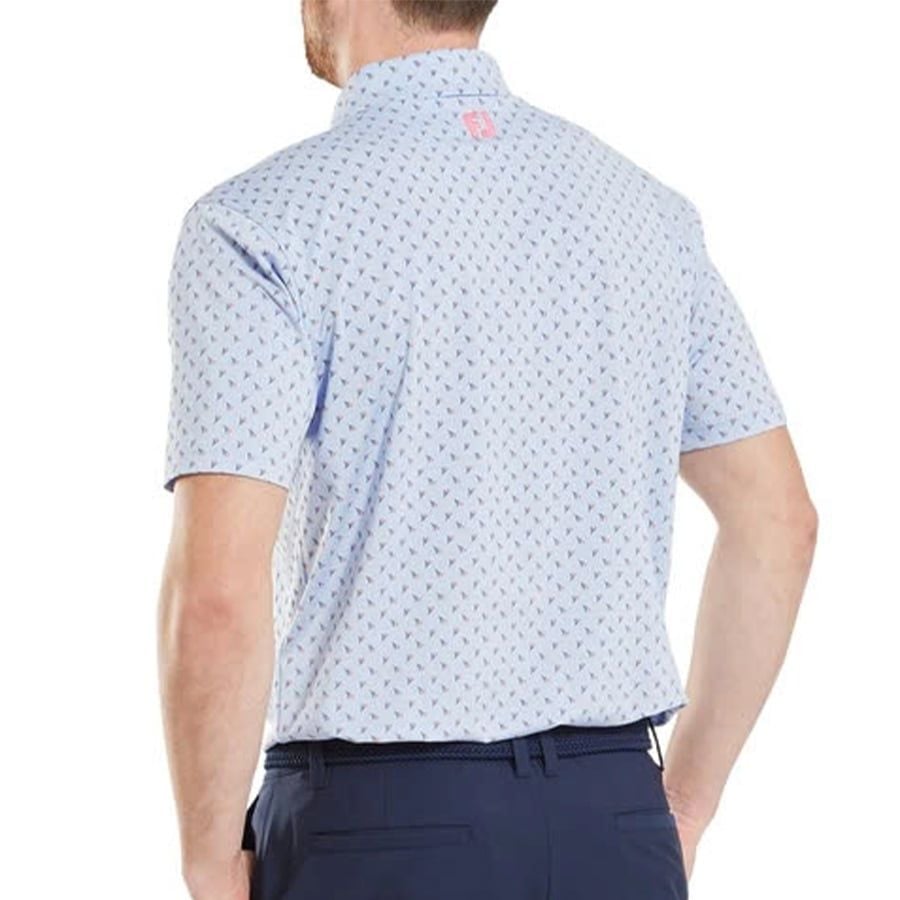 Áo Golf Tay Ngắn FootJoy Flower Bud Foulard, Self Collar 32697  | Foot