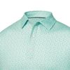 Áo golf nam tay ngắn Allover Floral Lisle Emerald/White 31494 | FootJo
