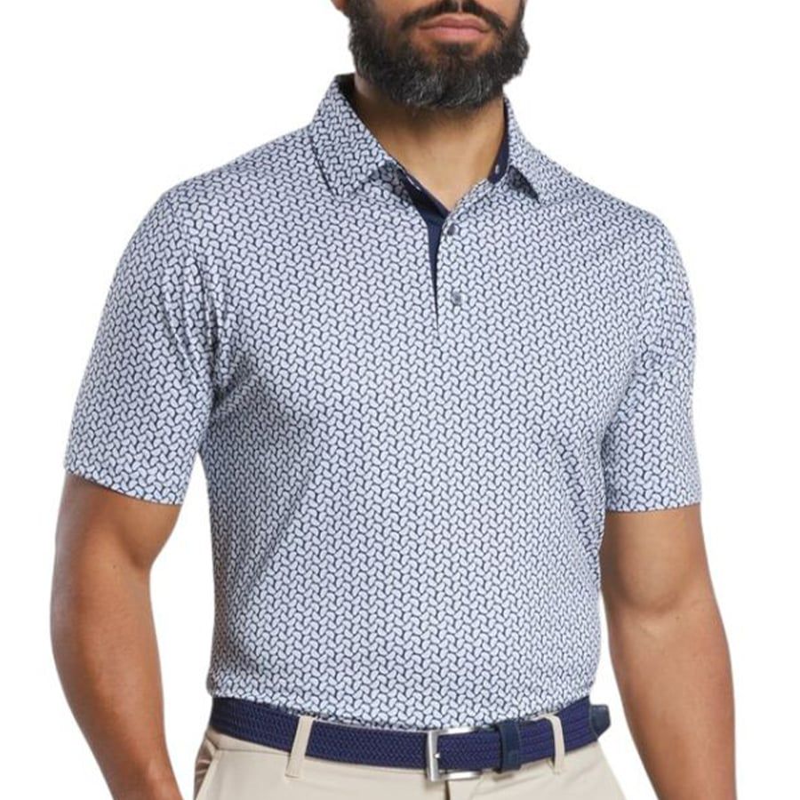 Áo Golf Tay Ngắn FootJoy Citrus Print Lisle, Self Collar 32593 | FootJ