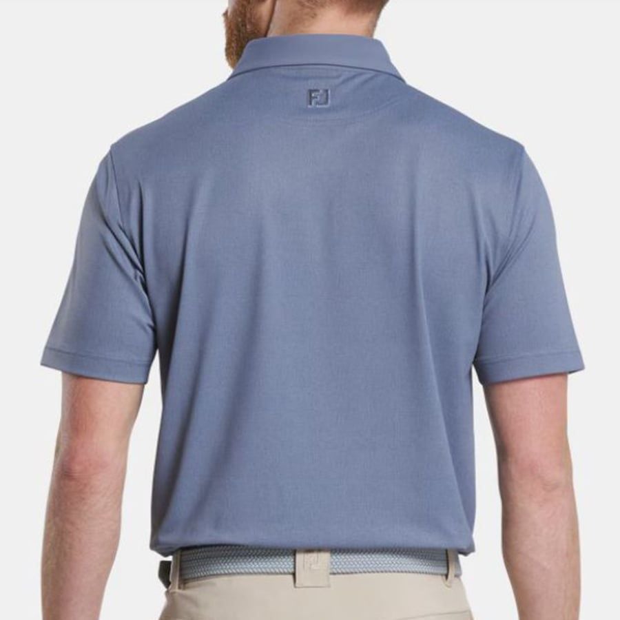 Áo Golf Tay Ngắn FootJoy Tonal Texture Print Pique, Spread Collar 3268