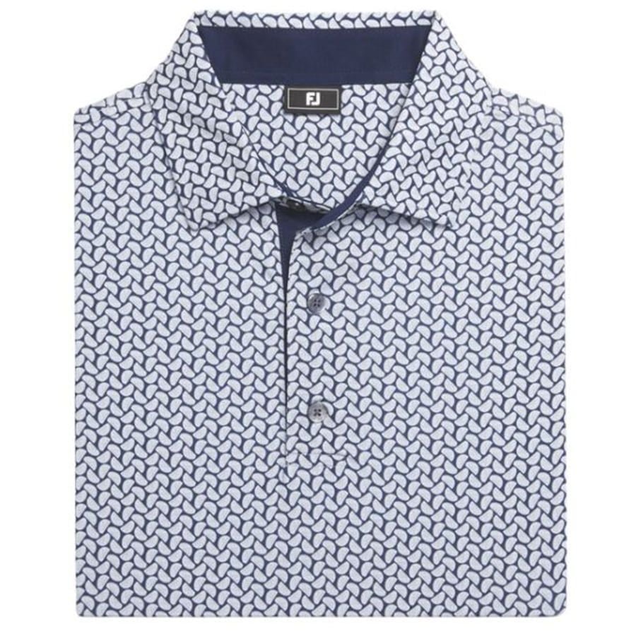 Áo Golf Tay Ngắn FootJoy Citrus Print Lisle, Self Collar 32593 | FootJ