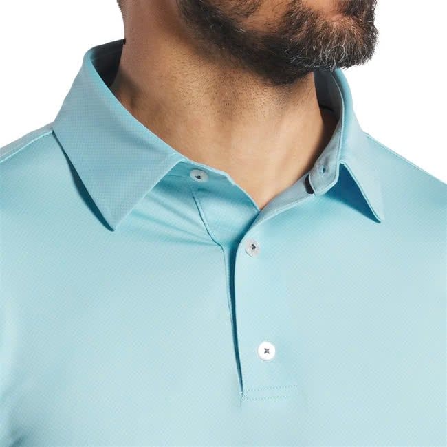 Áo golf nam tay ngắn Tonal Dot Print Lisle Lt. Blue 31486 | FootJoy