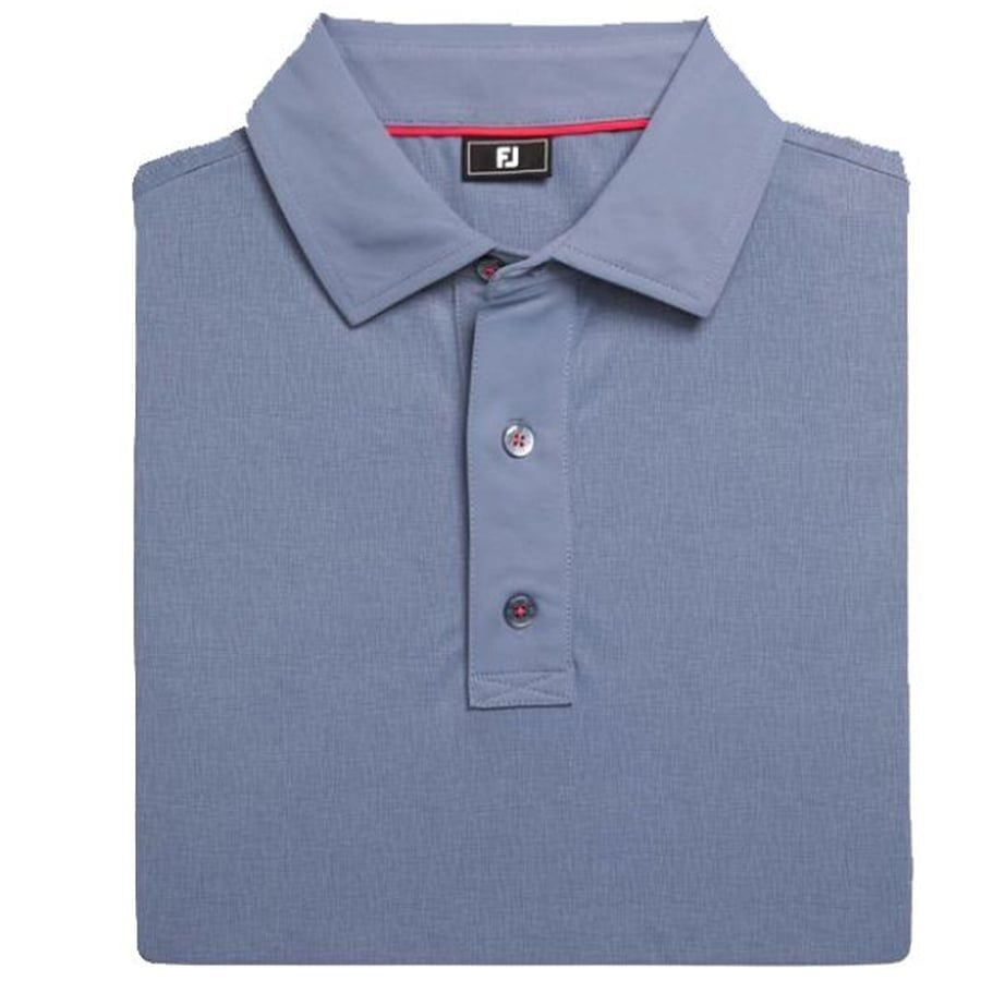 Áo Golf Tay Ngắn FootJoy Tonal Texture Print Pique, Spread Collar 3268