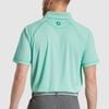Áo golf nam tay ngắn FJ Geo Jacquard, Self Collar 31373S | F