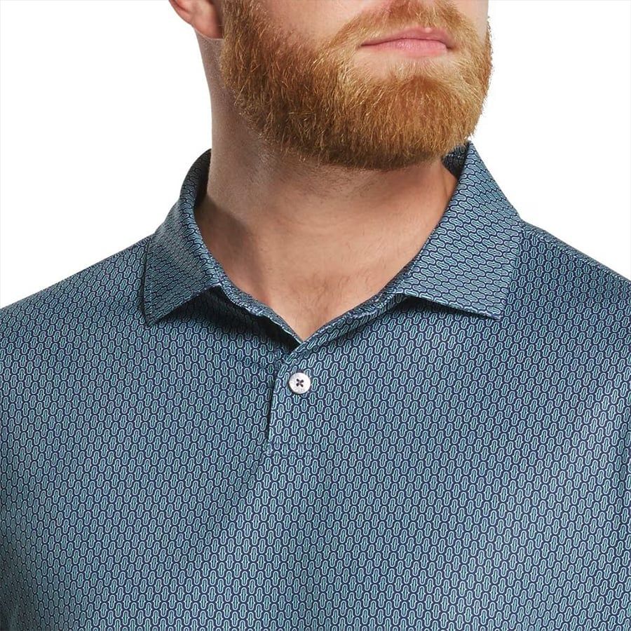 Áo Golf Tay Ngắn FootJoy Bracket Print Lisle 37453 | FootJoy