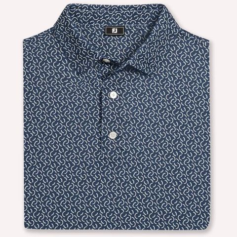 Áo Golf Nam Tay Ngắn Arc Geo Lisle Self Collar 39455 | Footjoy