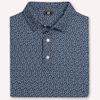 Áo Golf Tay Ngắn Wave Print Lisle Self Collar 39495 | Footj