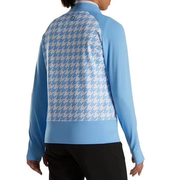 Áo Golf Nữ Tay Dài FJ Full Zip Houndstooth Print Midlayer 87334 MEGA S