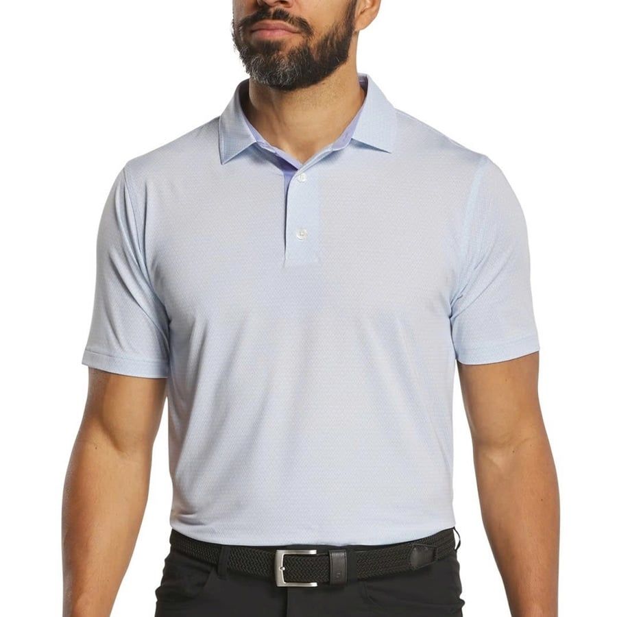 Áo Golf Tay Ngắn FootJoy Deco Diamond Print Lisle 37439 | FootJoy