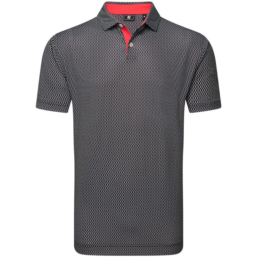 Áo Golf Tay Ngắn FootJoy Irongate Print Lisle, Self Collarr 32586 | Fo