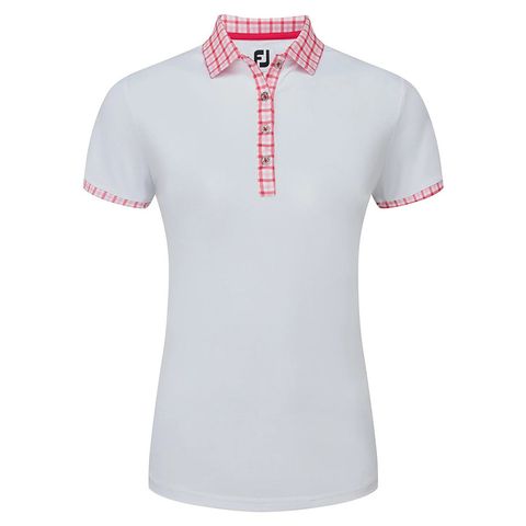 Áo Golf Nữ Tay Ngắn Gingham Trim SS Shirt 89737 | FootJoy