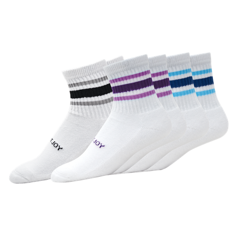 Combo 3 Đôi Vớ Golf Nữ ComfortSof Quarter Stripe 11611 | FootJoy