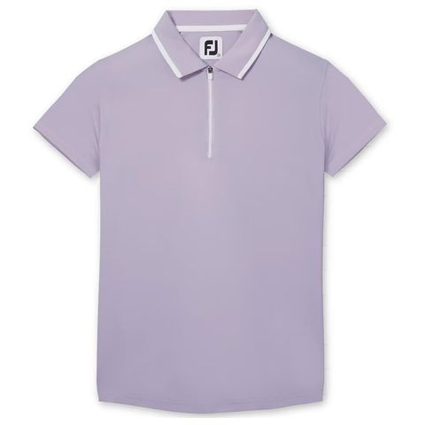 Áo Golf Nữ Tay Ngắn Short Sleeve Shirt with Zipper Placket 89779 | FootJoy