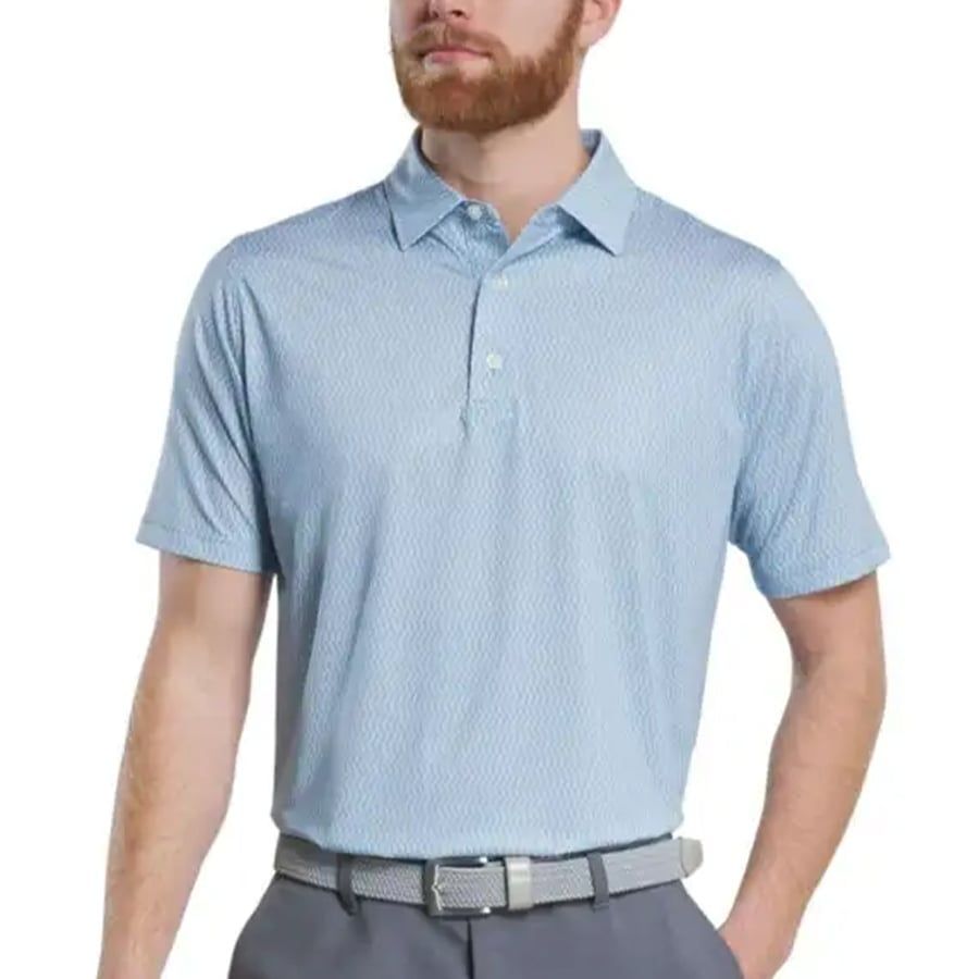 Áo Golf Tay Ngắn FootJoy   Wiggle Print Lisle Self Collar 32565  | Foo
