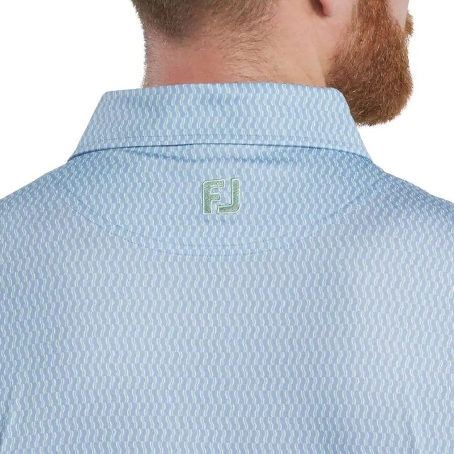 Áo Golf Tay Ngắn FootJoy   Wiggle Print Lisle Self Collar 32565  | Foo