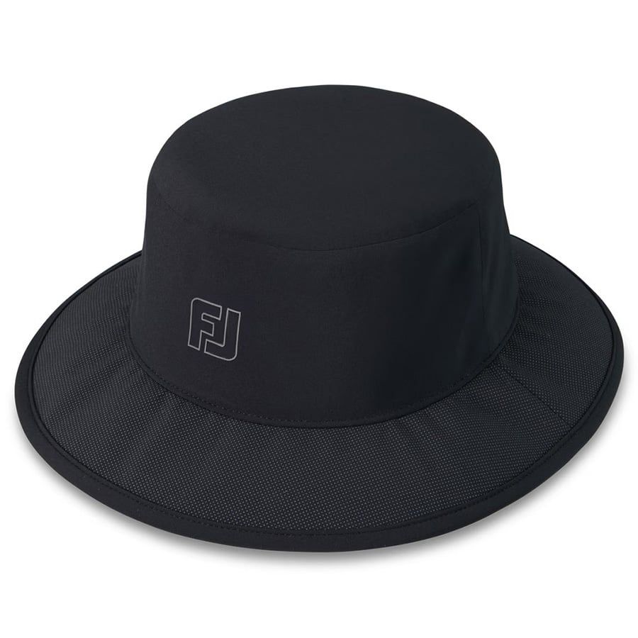 Nón kết golf nam HydroSeries Bucket Hat Black 35624 | FootJoy