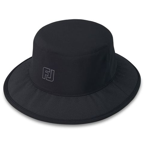 Nón kết golf nam HydroSeries Bucket Hat Black 35624 | FootJoy