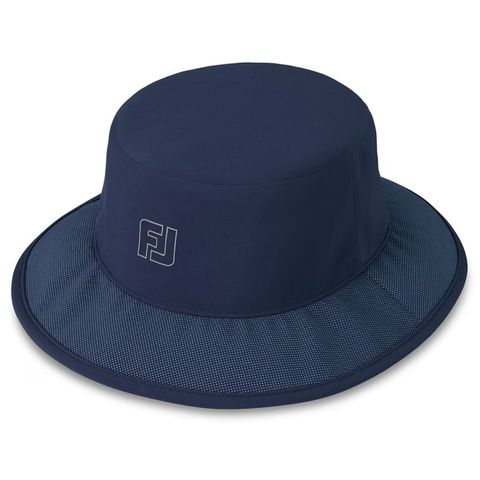 Nón rộng vành golf HydroSeries Bucket Hat Navy 35628 | FootJoy