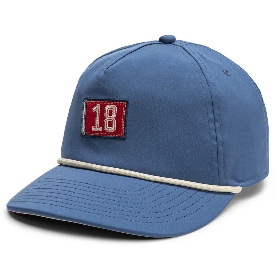 Nón kết golf nam Unstructured 5-Panel Cap Blue 18th Flag 45844 | FootJ
