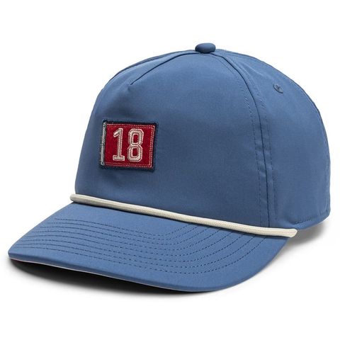 Nón kết golf nam Unstructured 5-Panel Cap Blue 18th Flag 45844 | FootJoy