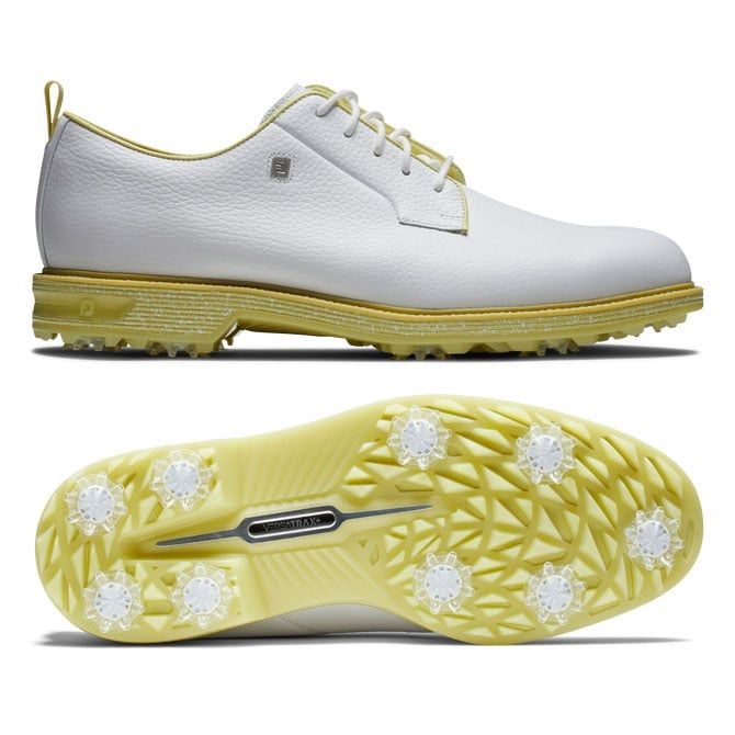 Giày Golf Nam FJ DJ PREM PASTELS WHT/WHT/YLW  | FootJoy | Tặng 1 dù go