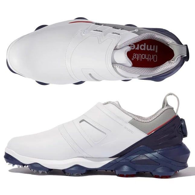 Giày Golf Nam FootJoy FJ 53376 CF TOUR ALPHA BOA WHT/GRY/RED