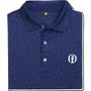 Áo Golf Tay Ngắn FootJoy Eu Fj Stamp Prt Lisle Op Blue 32532 | FootJoy