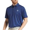 Áo Golf Tay Ngắn FootJoy Eu Fj Stamp Prt Lisle Op Blue 32532 | FootJoy