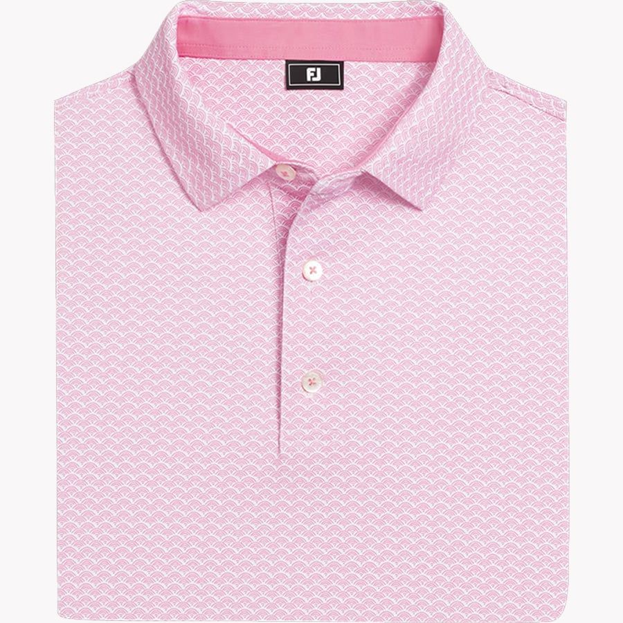 Áo Golf Tay Ngắn  Scallop Geo Pique Self Collar 39457| Footjoy