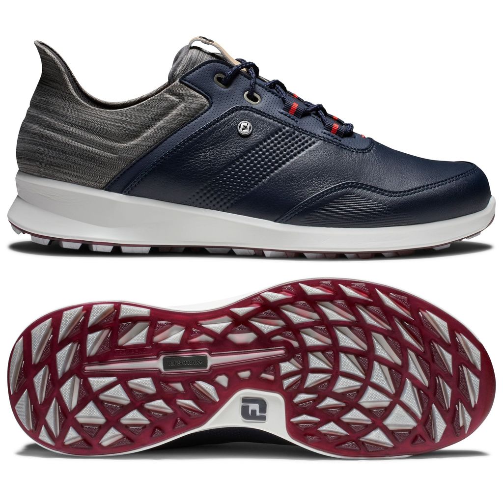 Giày Golf Nam FootJoy FJ 50079 CF STRATOS SPKL NVY/GRY/BGE