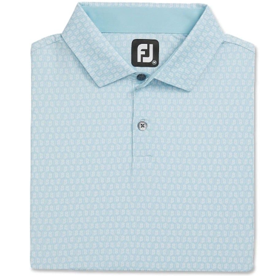 Áo Golf Tay Ngắn FootJoy Salamander Print Lisle, Self Collar 31394  |