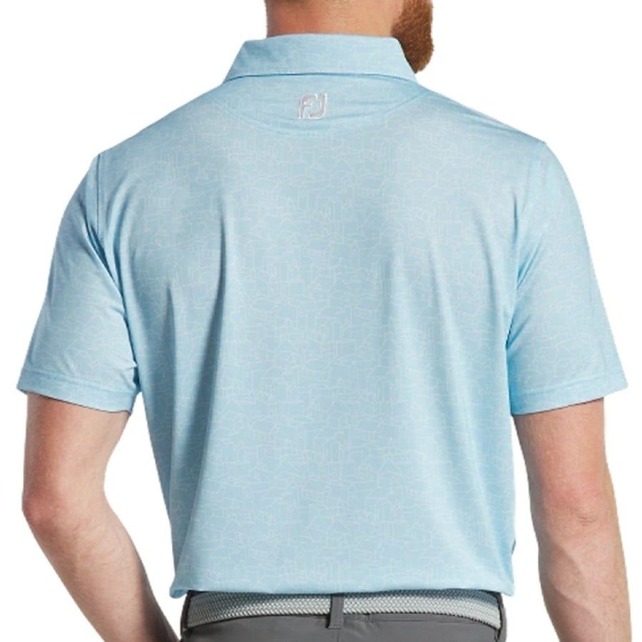 Áo Golf Tay Ngắn FootJoy Salamander Print Lisle, Self Collar 31394  |