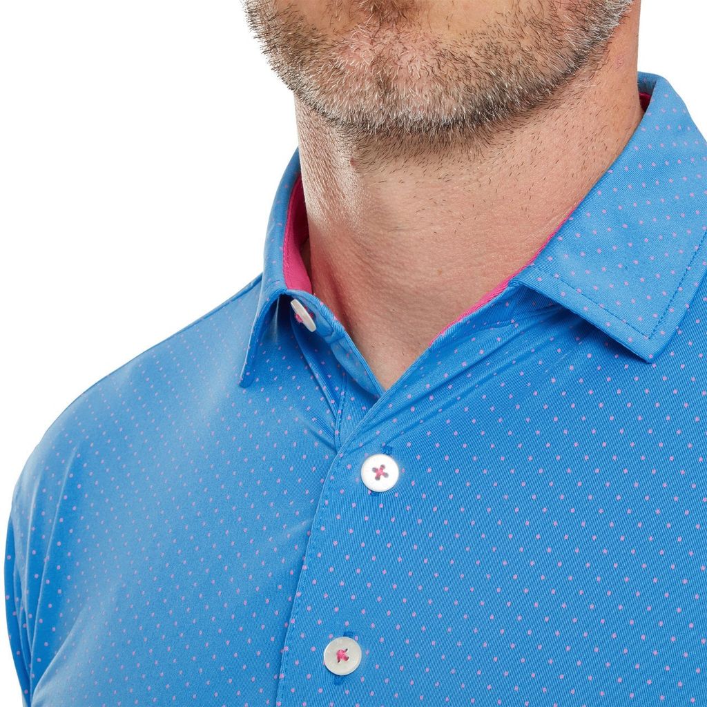 Áo golf nam tay ngắn Stretch Lisle Dot Print 89693 | FootJoy