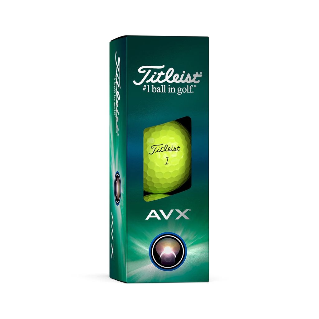 Hộp 12 bóng golf AVX 3 lớp vàng 2024 | Titleist