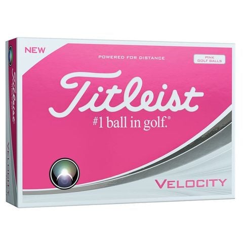 Hộp 12 bóng golf Velocity 2 lớp màu Hồng MEGA SALE | Titleist