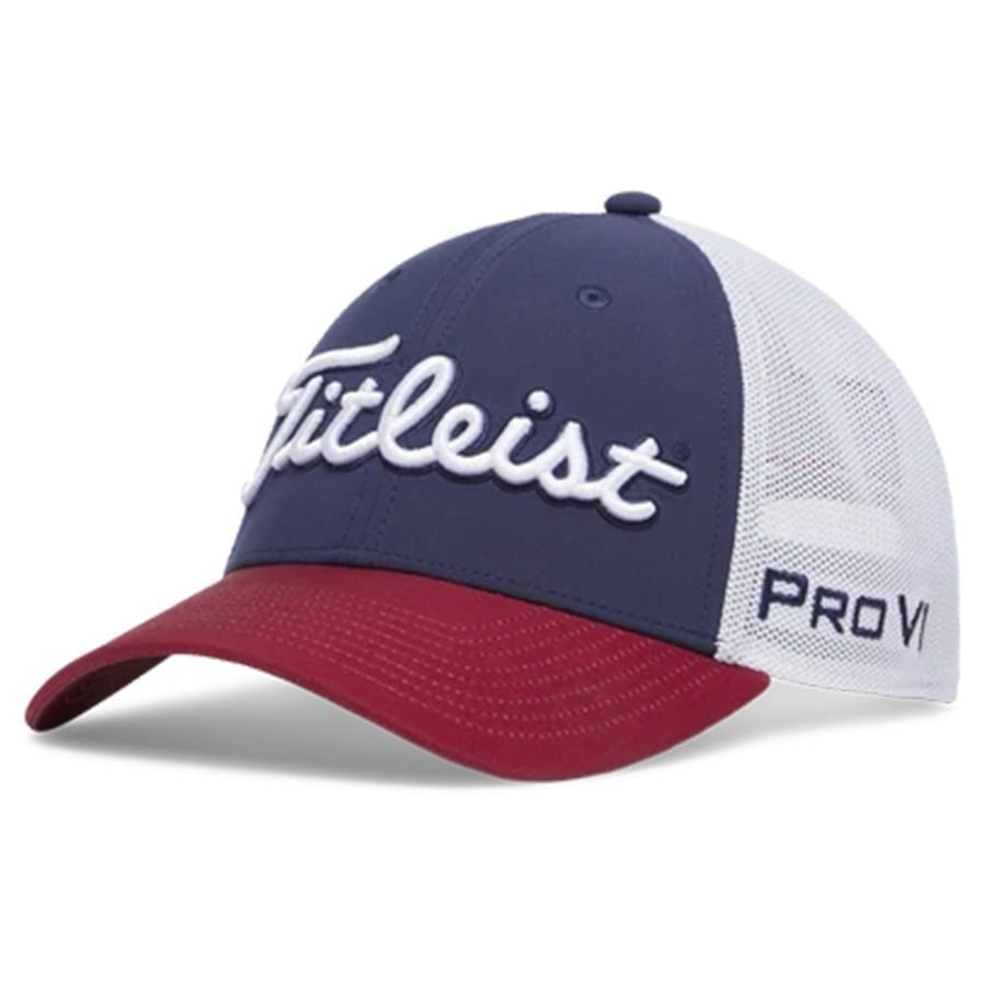 Nón Kết Golf Tour Perfor Mesh Navy/Crimson/White TH25ATPM-461 | Titlei