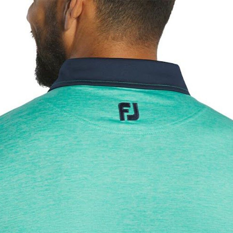 Áo Golf Tay Ngắn FootJoy  Heather Lisle, Solid Self Collar and Placket