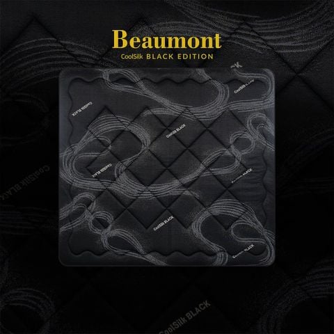 Nệm lò xo cao cấp CoolSilk BLACK Beaumont 38 cm