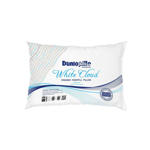 Gối Bông Dunlopillo White Cloud Premium Fiberfill 1300g