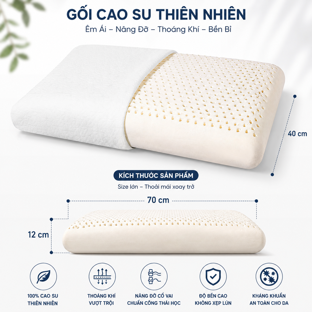 Gối cao su cao cấp Dunlopillo Neo Super Soft