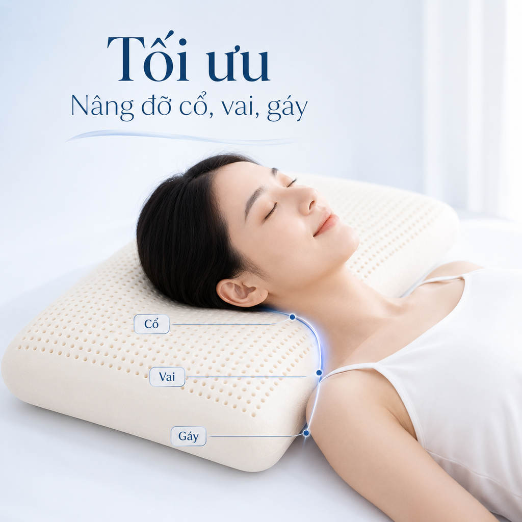 Gối cao su cao cấp Dunlopillo Neo Super Soft