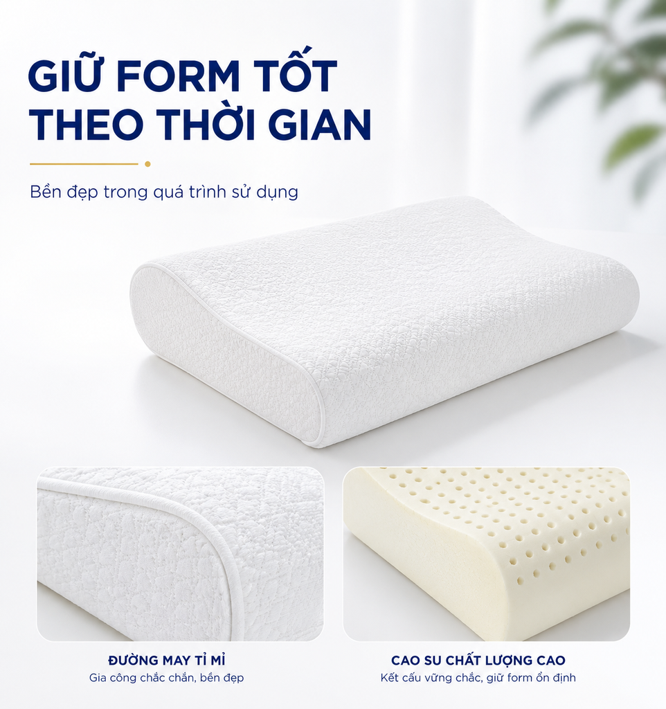Gối cao su cao cấp Dunlopillo Nova Countour