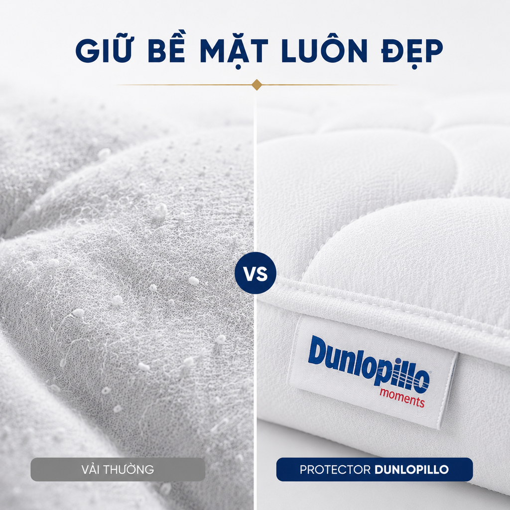 Tấm Bảo Vệ Nệm Dunlopillo T200 | Mattress Protector Cao Cấp