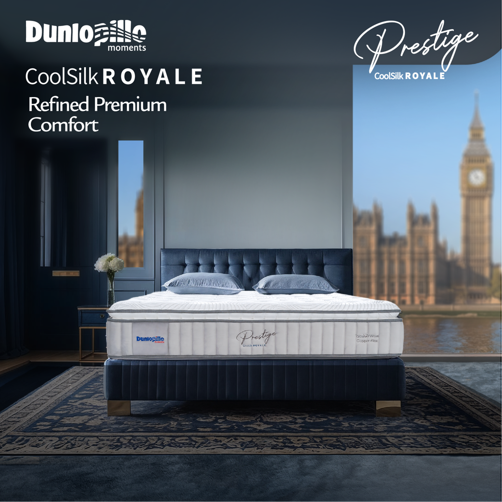 Nệm lò xo cao cấp CoolSilk ROYALE Prestige 33 cm
