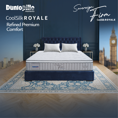 Nệm lò xo cao cấp CoolSilk ROYALE Sovereign Firm 30 cm