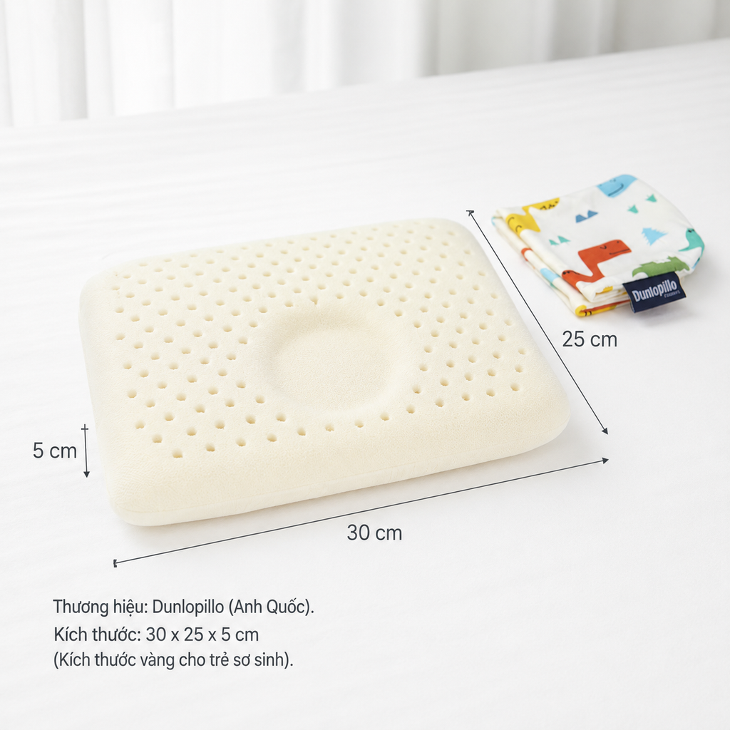 Gối cao su cao cấp Dunlopillo Infant Comfort