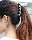  Kẹp Tóci Đính Đá Pha Lê Cao Cấp - Kẹp Dọc Cột Tóc Đuôi Ngựa Hàn Quốc: KD02 