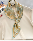  Khăn Turban Lụa Thắt Nơ Cài Phong Cách Thanh Lịch 