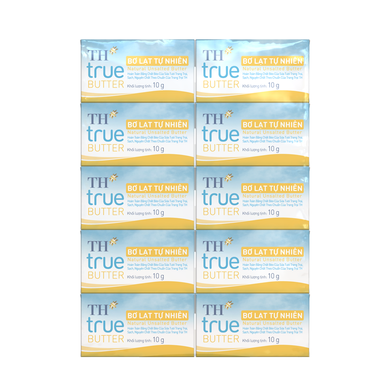 Bơ lạt tự nhiên TH true BUTTER 10 g x 10 viên
