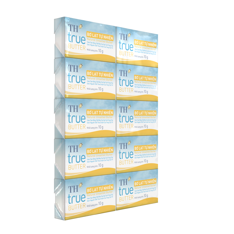 Bơ lạt tự nhiên TH true BUTTER 10 g x 10 viên